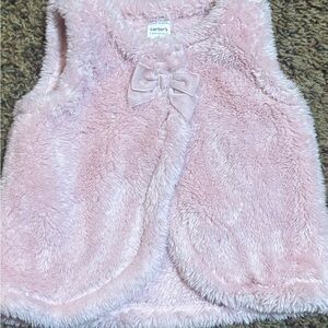 💥4/$20💥 Carter's Baby Girl Pink Fuzzy Vest